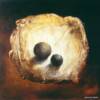 "Spheres" -- oil on plaster on pressed wood