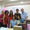 Teresa Dosdos Ruelas, author of I See Cebu (2nd to R) helped organize the event; Padma Mangharam Siap (2nd to L) emceed the launch; and her friends Jonah, Juvy, John