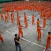 Carlo Ignacio dancing the Macarena with the Cebu inmates